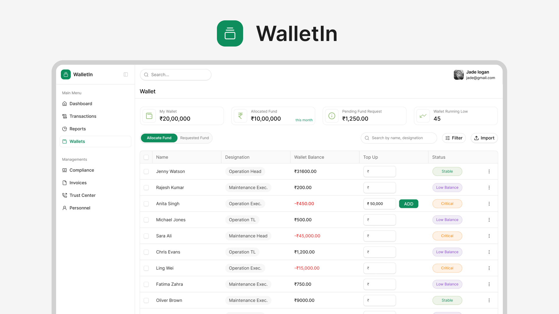 TravelWallet: Three Wallets, One Trip